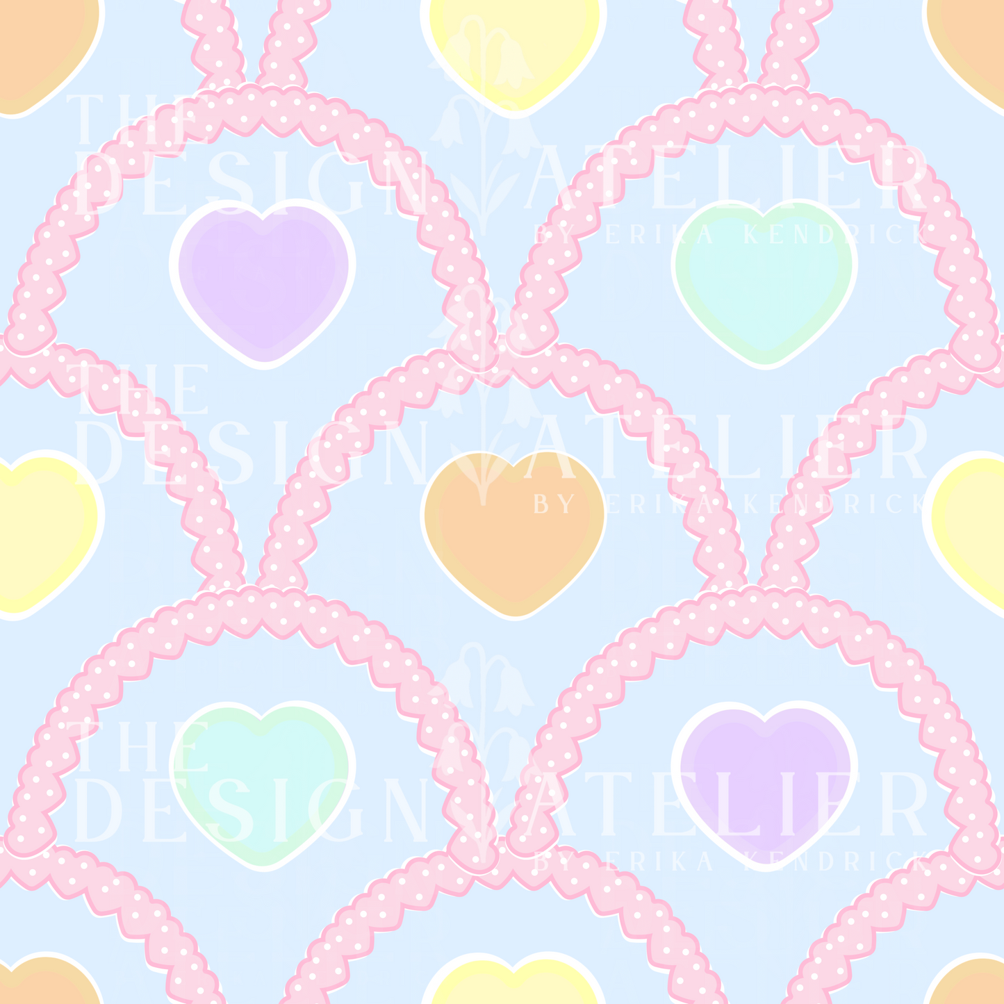 Sweetheart Social Seamless Design with Textile Rights
