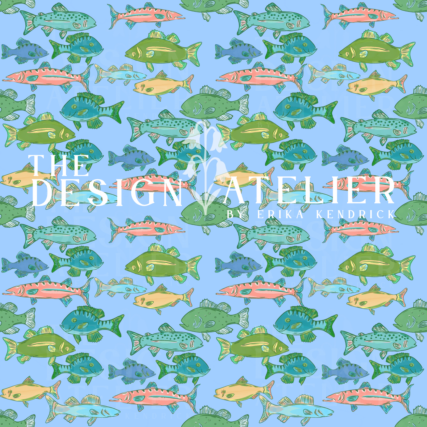 Bold Coast Seamless Pattern with Textile Rights