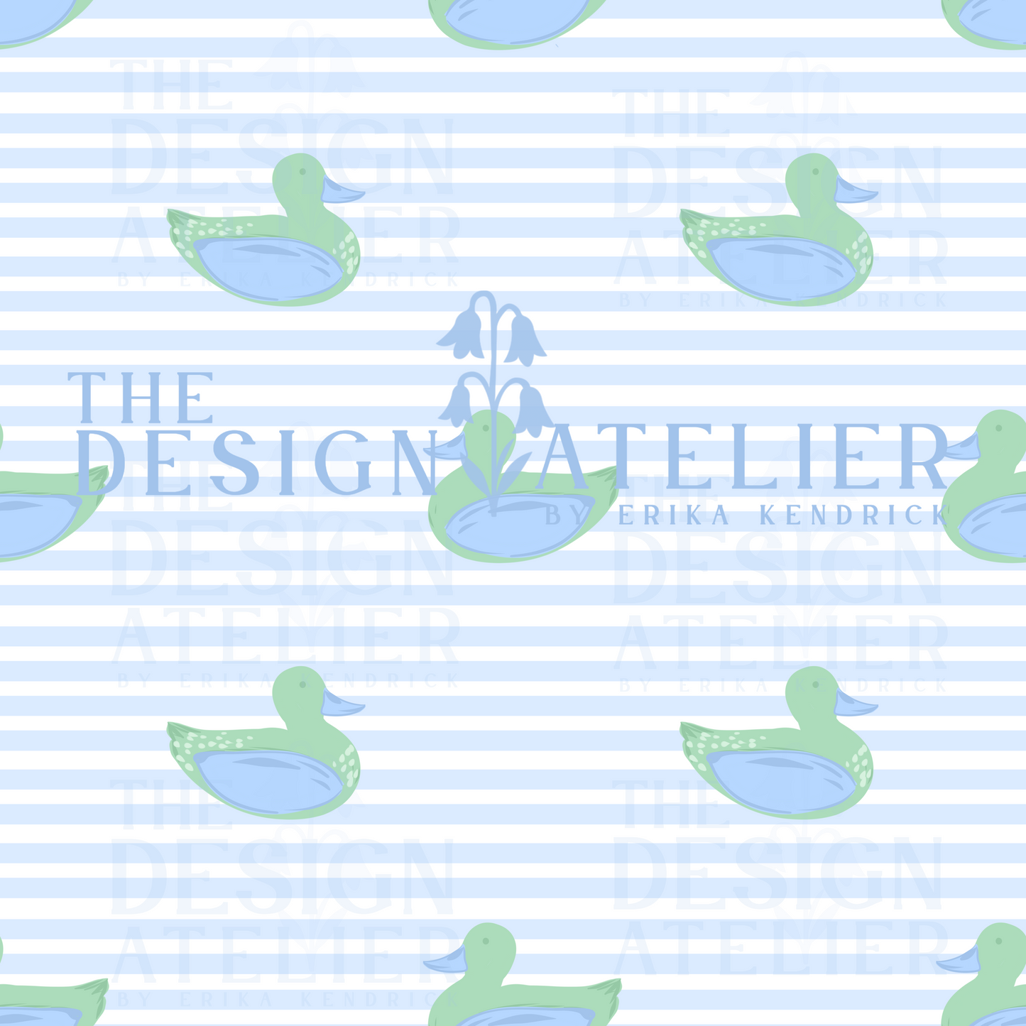 Charleston Duck Seamless Pattern with Textile Rights
