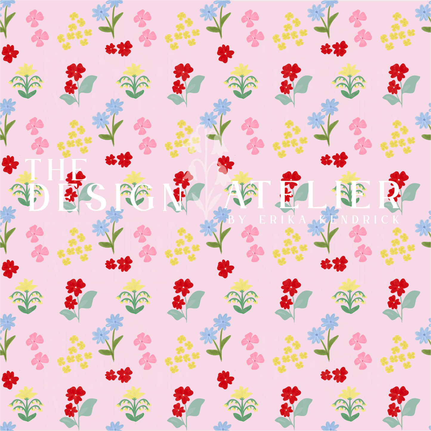 Garden of Hope Seamless Pattern with Textile Rights