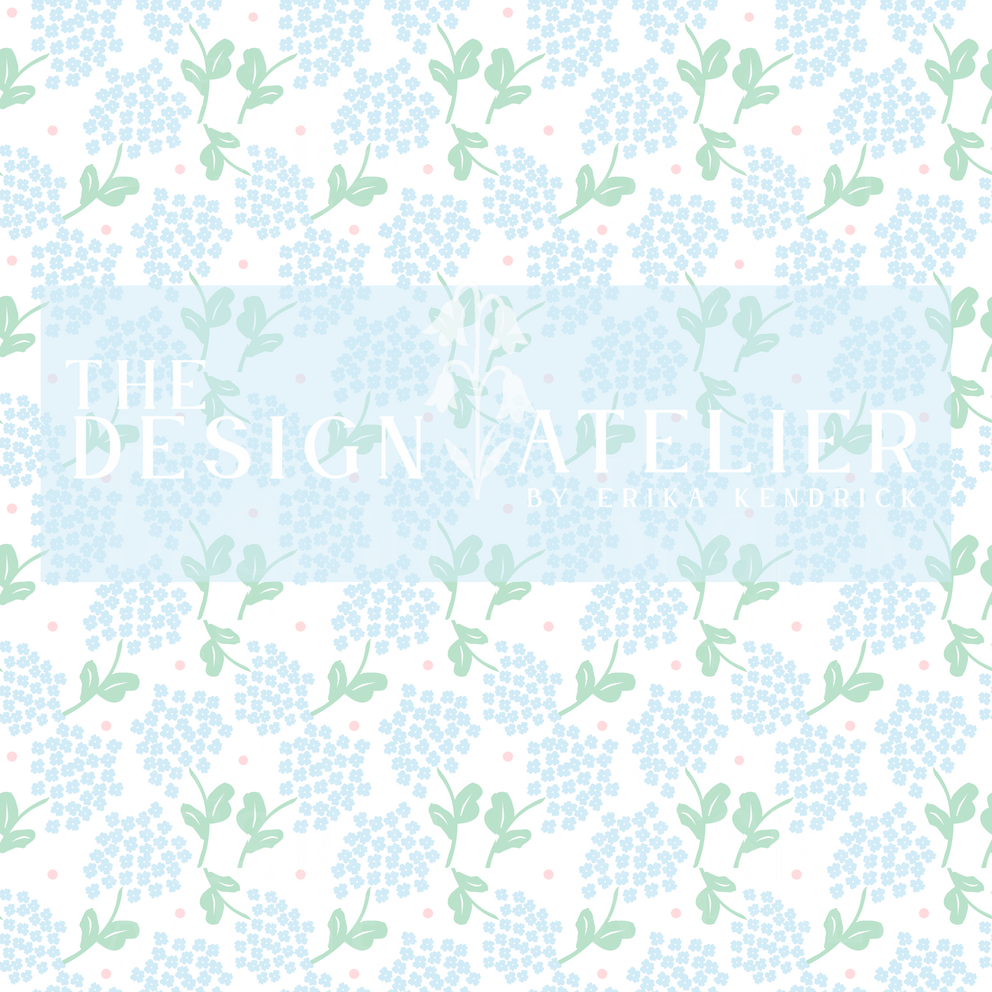 Hydrangeas Seamless Pattern with Textile Rights