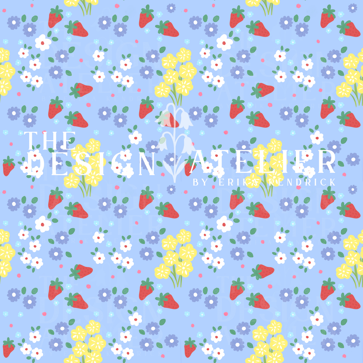 Berry Dreams Seamless Design with Textile Rights