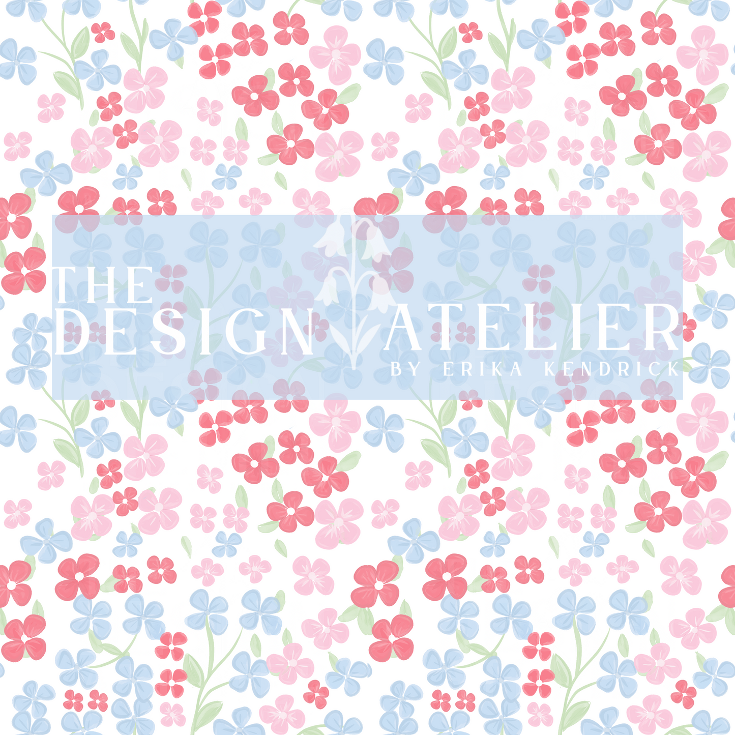 Petunia Park School Seamless Pattern with Textile Rights