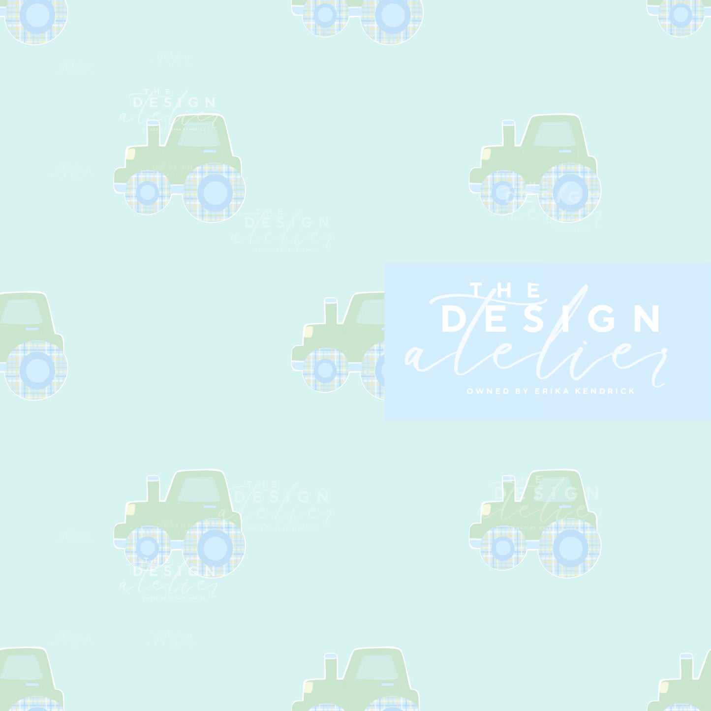 Plaid Acres Seamless Pattern with Textile Right