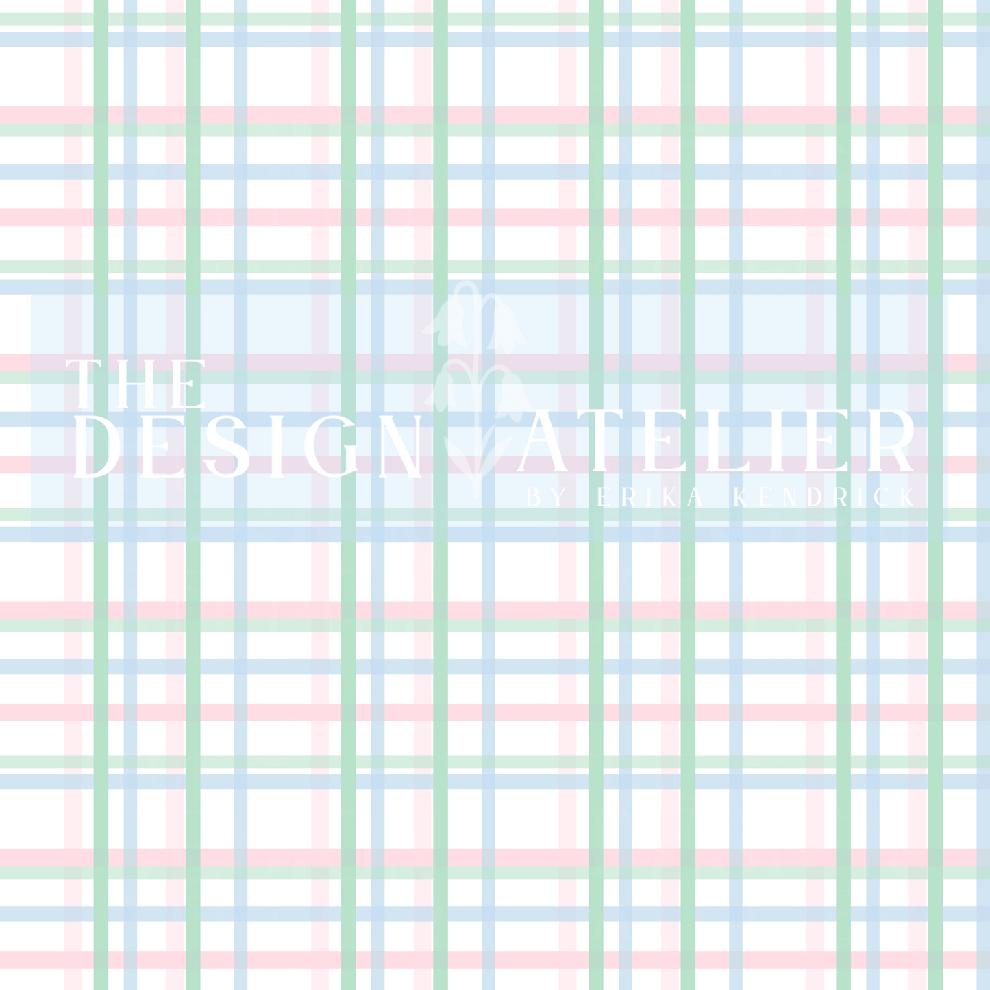 Preppy Pastel Plaid Pattern Seamless Pattern with Textile Rights