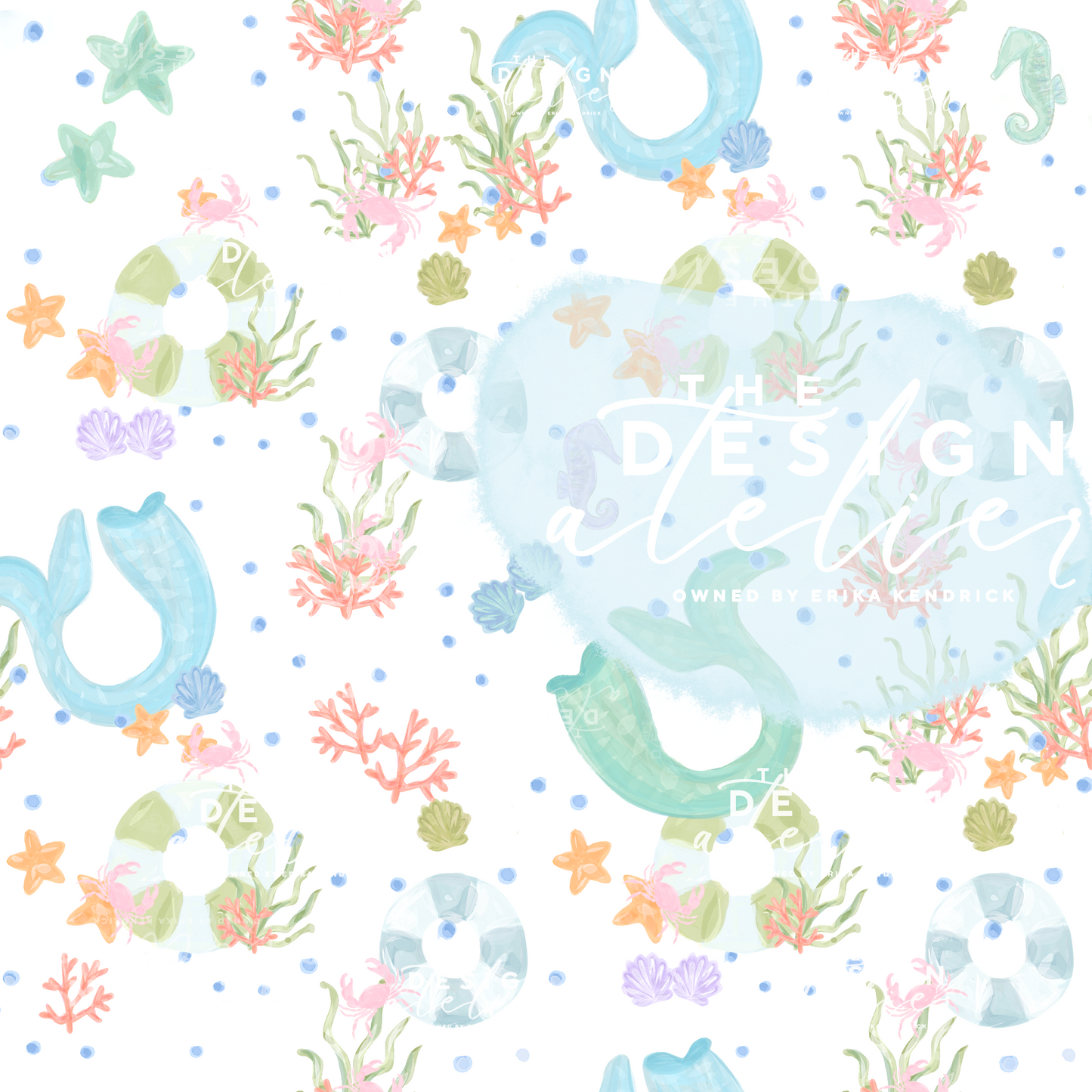 Quiet Coast Seamless Pattern with Textile Rights