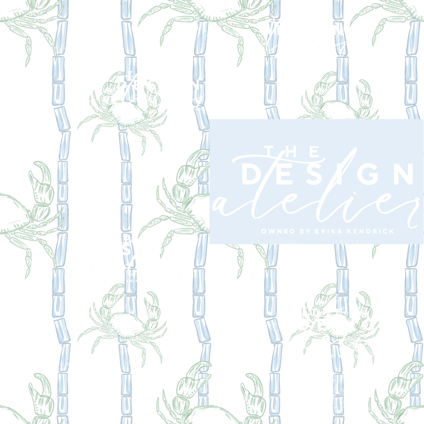 Seaside Trellis Seamless Pattern with Textile Rights