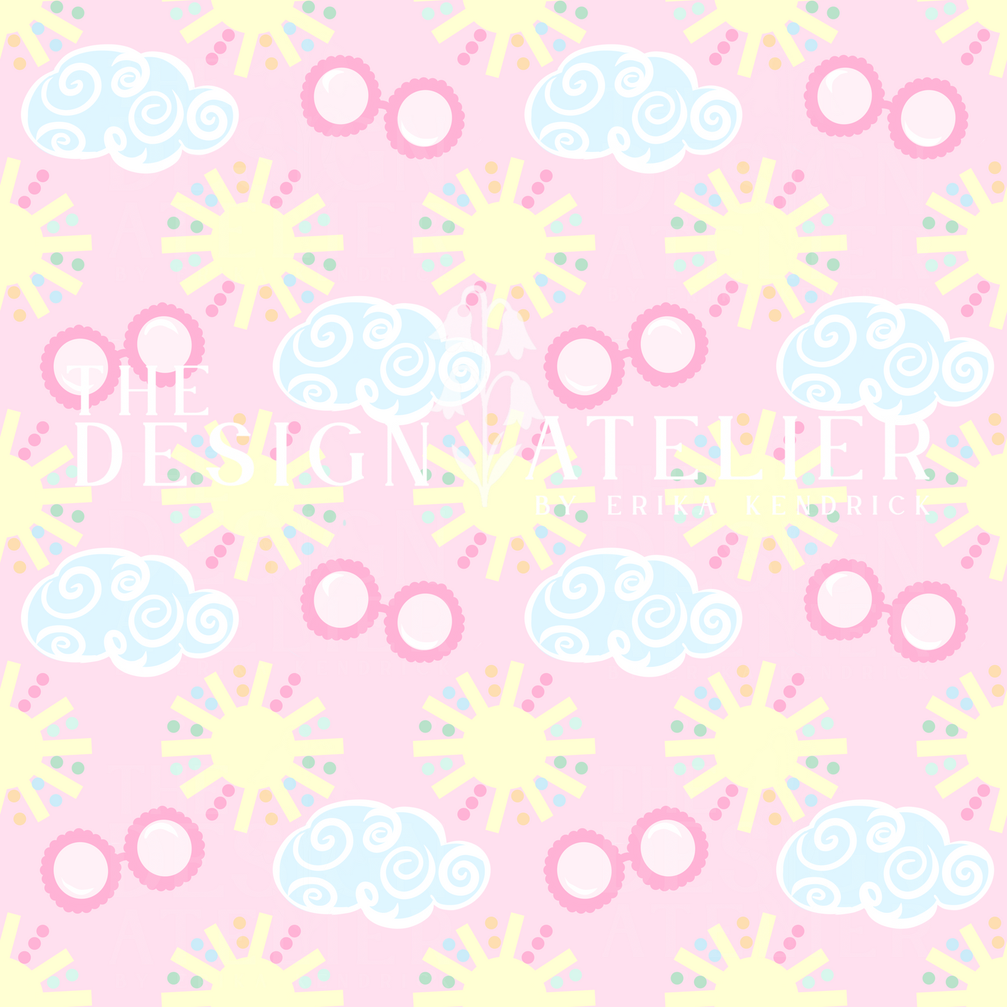 Total Sunshine Seamless Pattern with Textile Rights