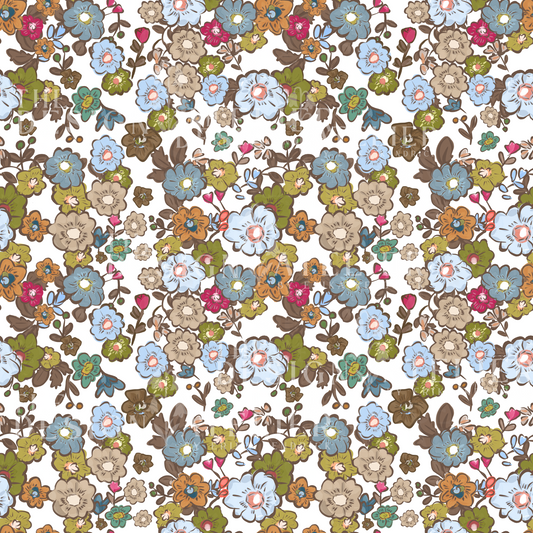 Liberty of Fall  Seamless Design with Textile Rights