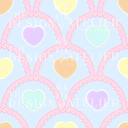 Sweetheart Social Seamless Design with Textile Rights