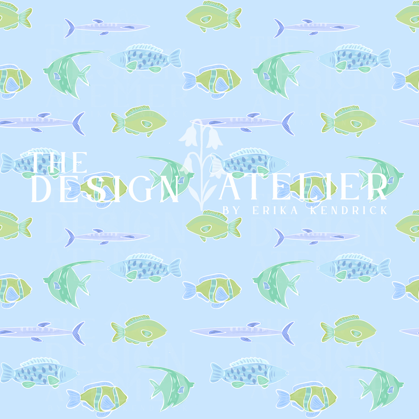 Sea Scuttle Seamless Design with Textile Rights