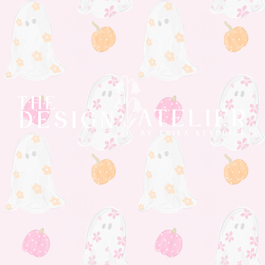 Ghost Garden Seamless Design with Textile Rights