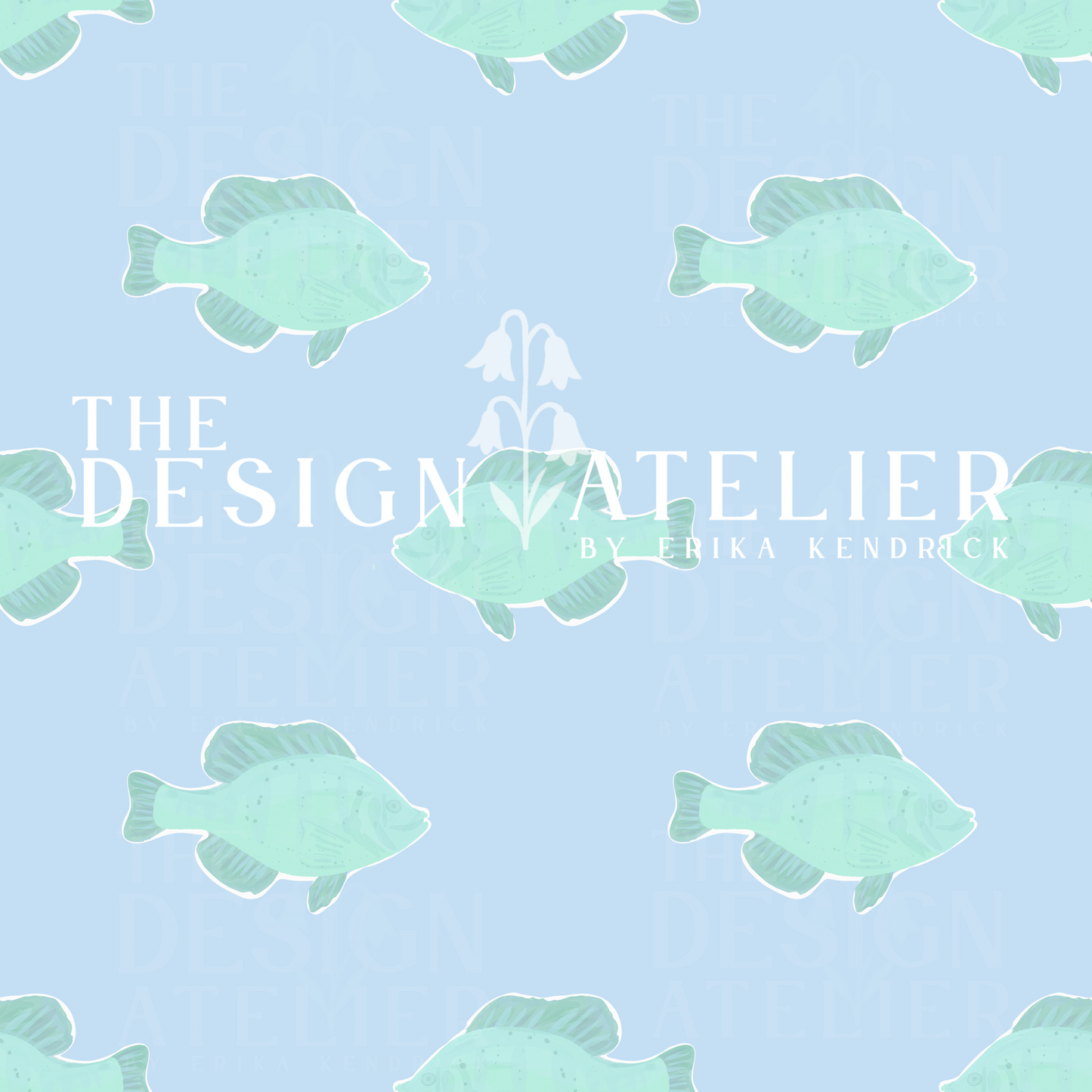 Beaufort Bluegill Seamless Pattern with Textile Rights