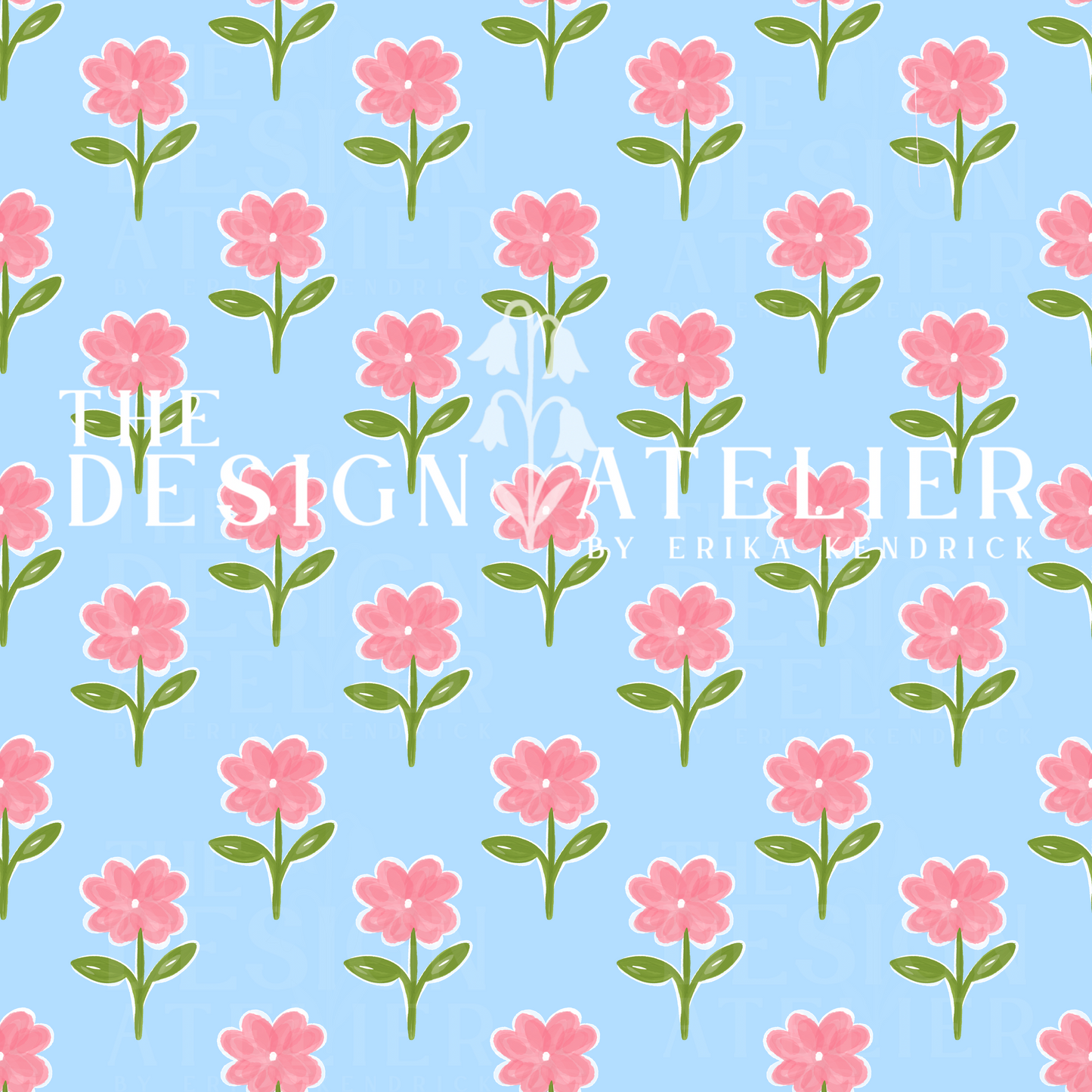 Blossom Field Seamless Pattern with Textile Rights