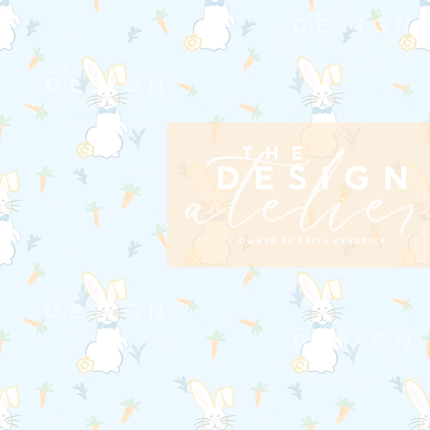 Cotton Tail Dreams Seamless Pattern with Textile Rights