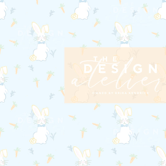 Cotton Tail Dreams Seamless Pattern with Textile Rights