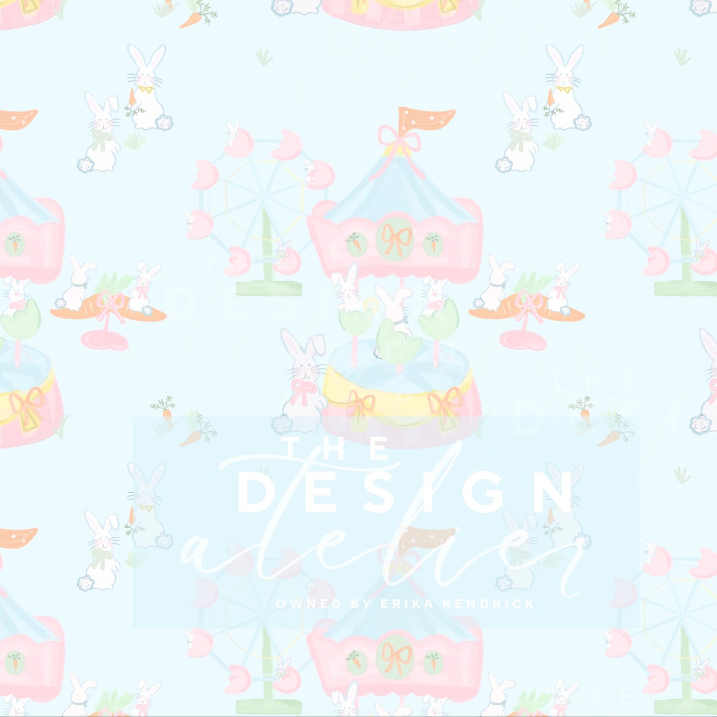 Hoppy Days Carnival Seamless Design with Textile Rights
