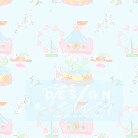 Hoppy Days Carnival Seamless Design with Textile Rights