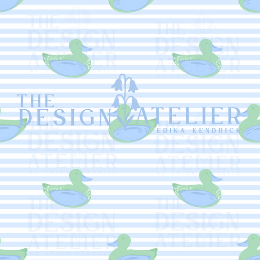 Charleston Duck Seamless Pattern with Textile Rights
