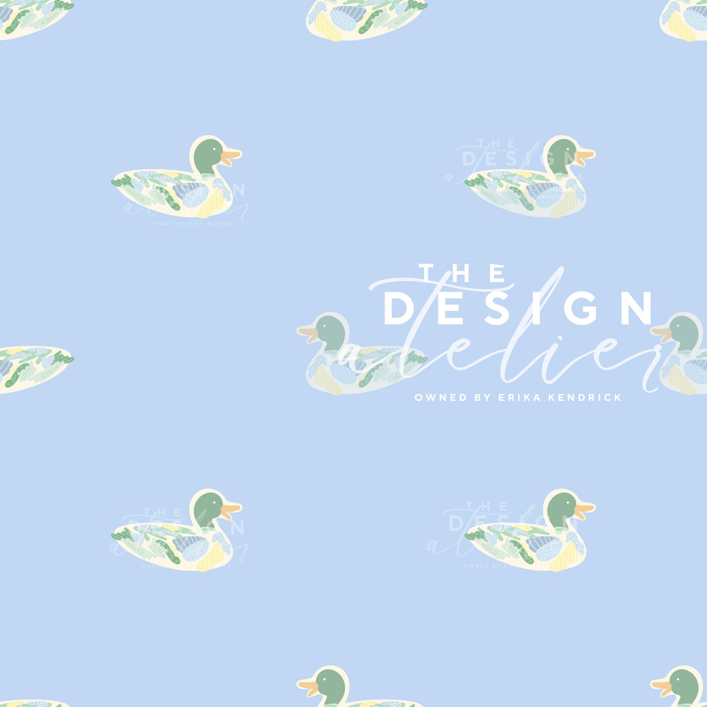 Duckie Days Seamless Pattern with Textile Rights