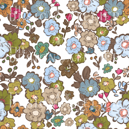 Liberty of Fall  Seamless Design with Textile Rights