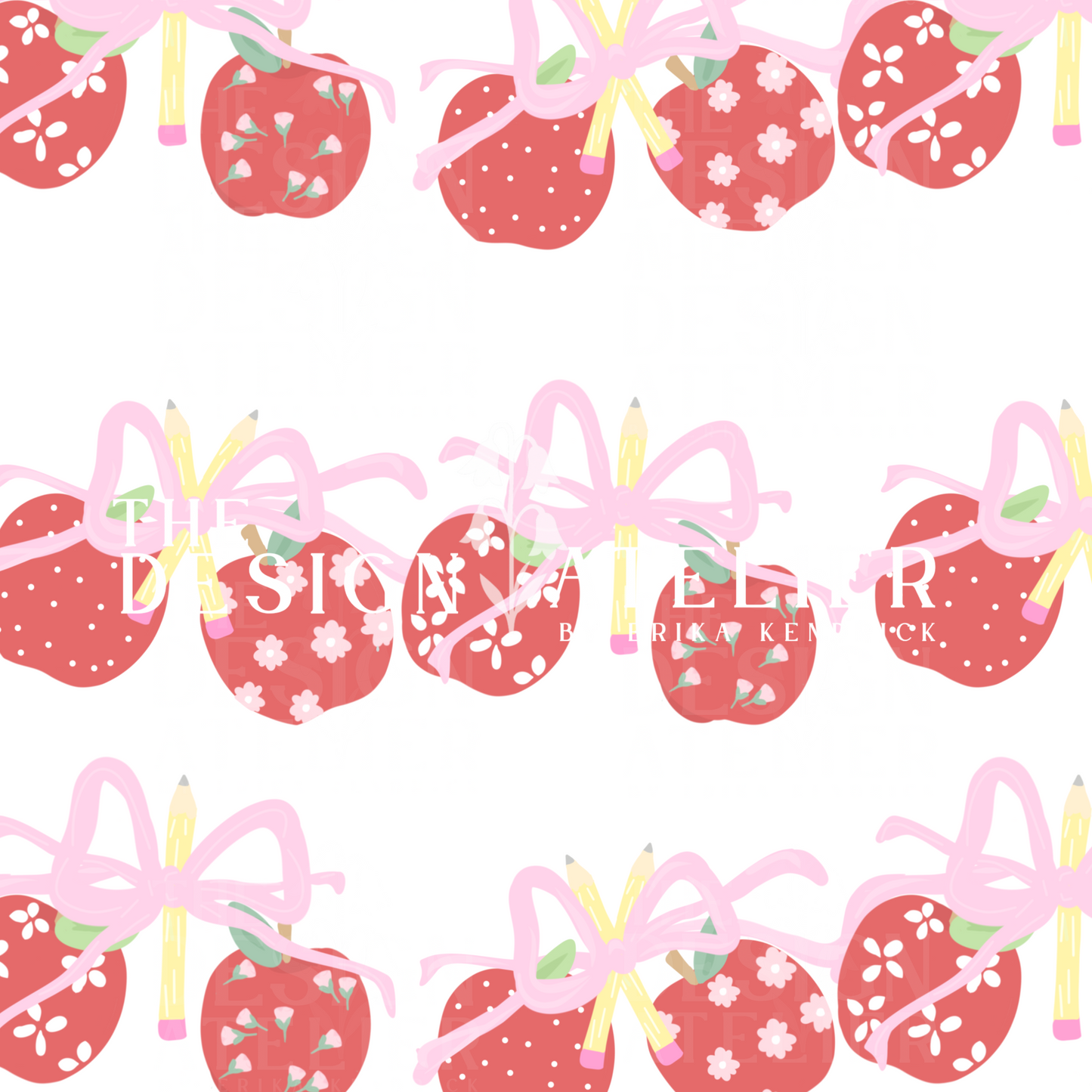 First Day Fancy (White) Seamless Pattern with Textile Rights