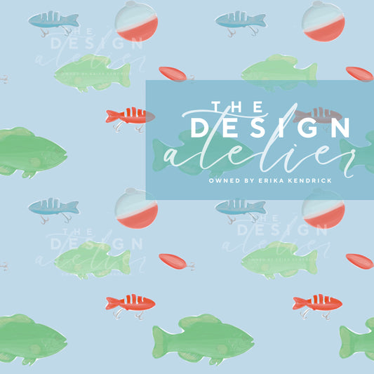 Pond Pals Seamless Pattern with Textile Rights