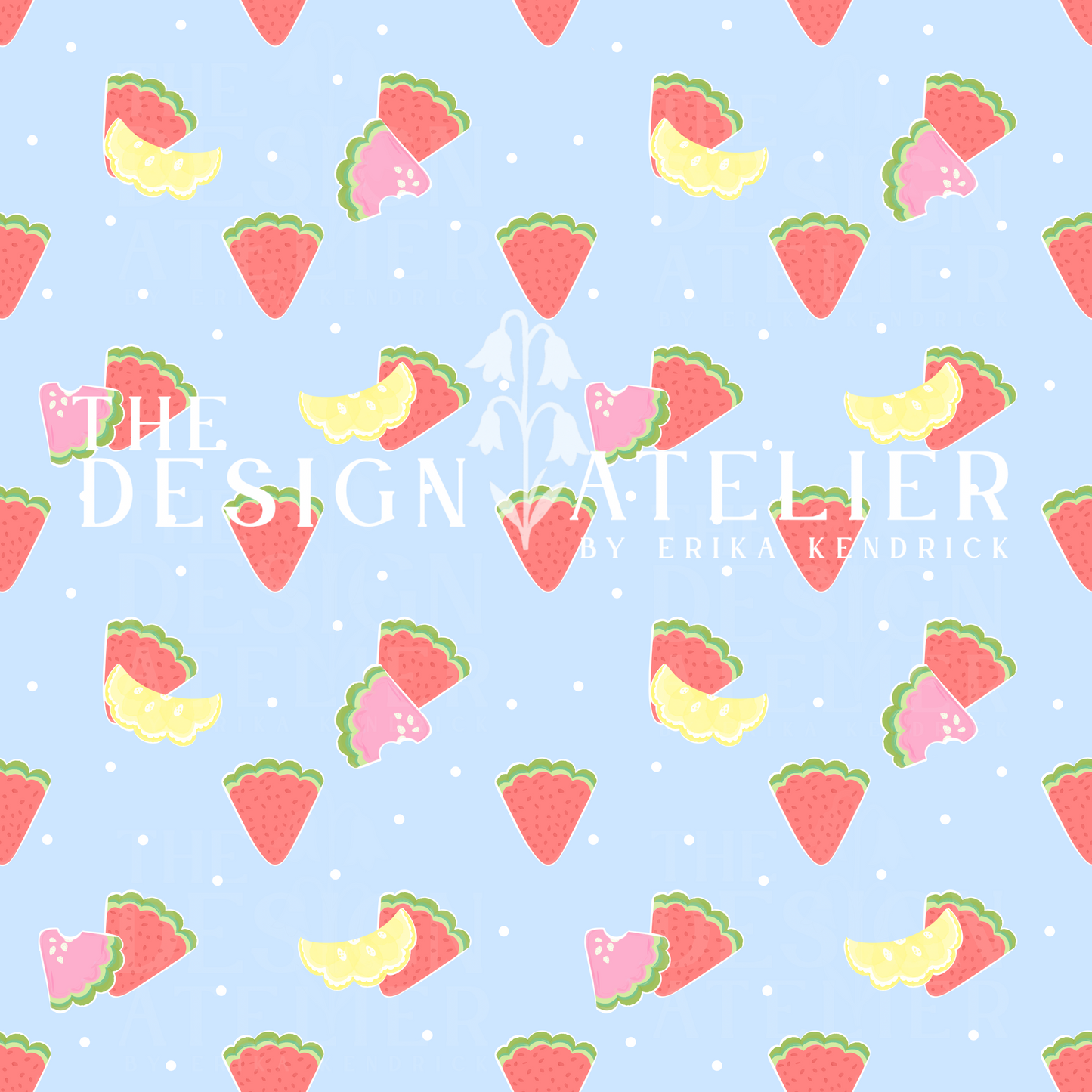 Fruit Fresh Seamless Pattern with Textile Rights
