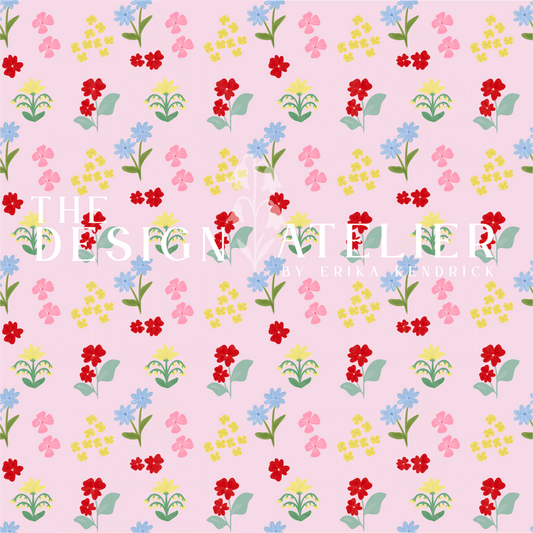Garden of Hope Seamless Pattern with Textile Rights