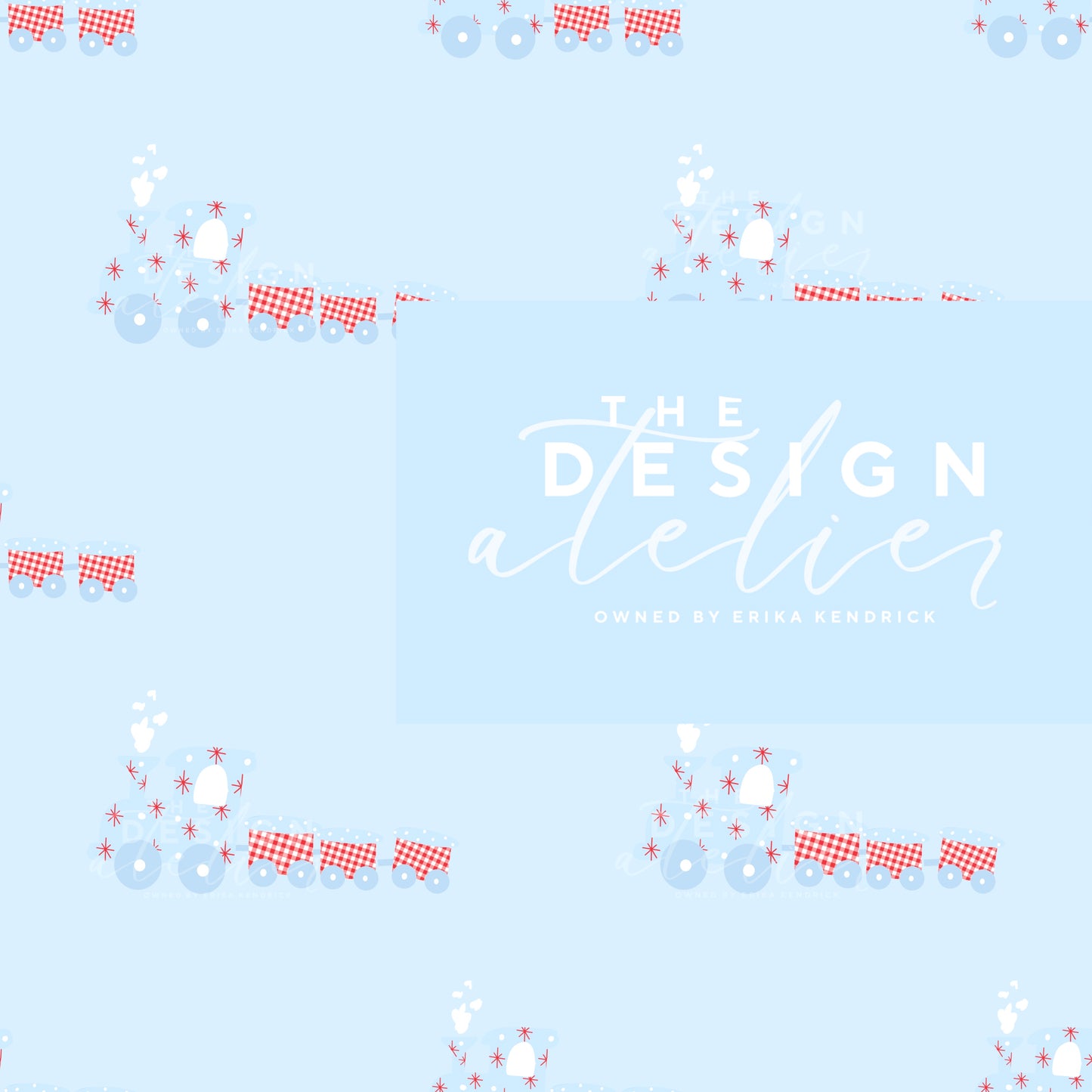 Hampton Express Seamless Pattern with Textile Right