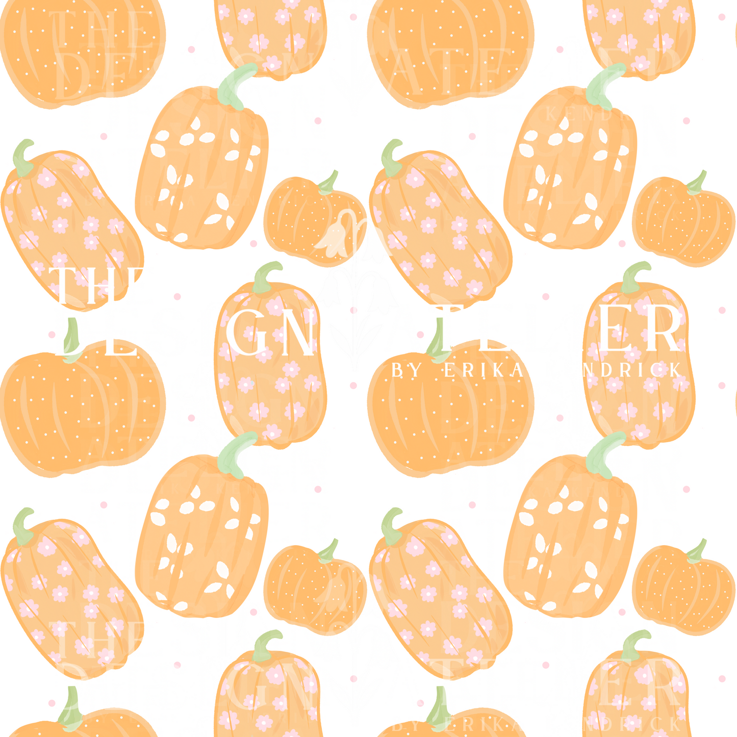 Harvest on Hampton Lane Seamless Pattern with Textile Rights
