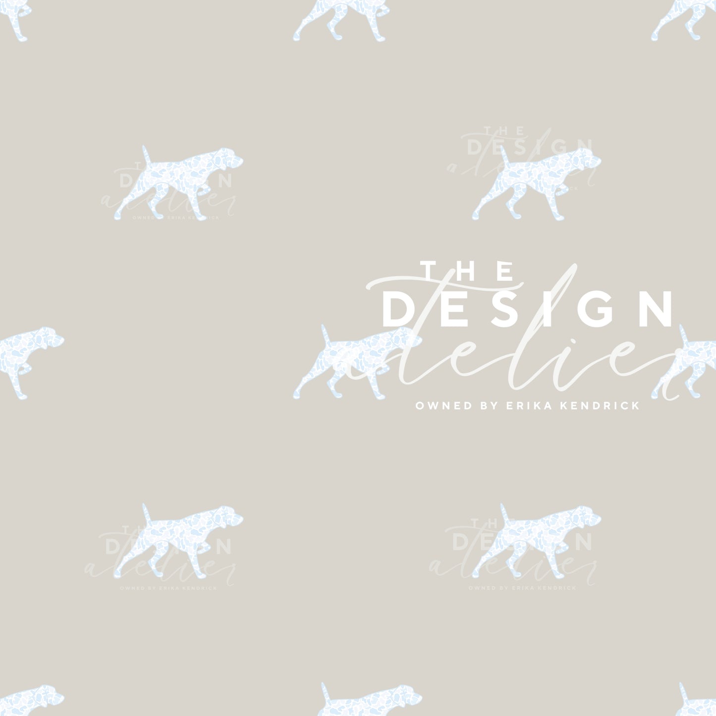 Heritage Pointer Seamless Pattern with Textile Rights