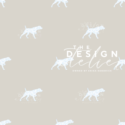 Heritage Pointer Seamless Pattern with Textile Rights