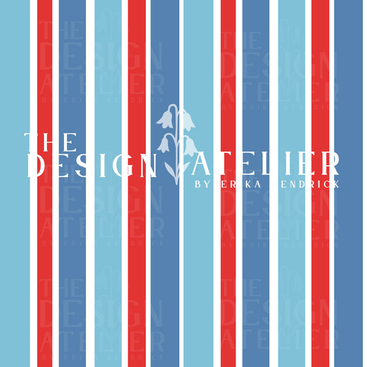 RWB stripe Seamless Design with Textile Rights
