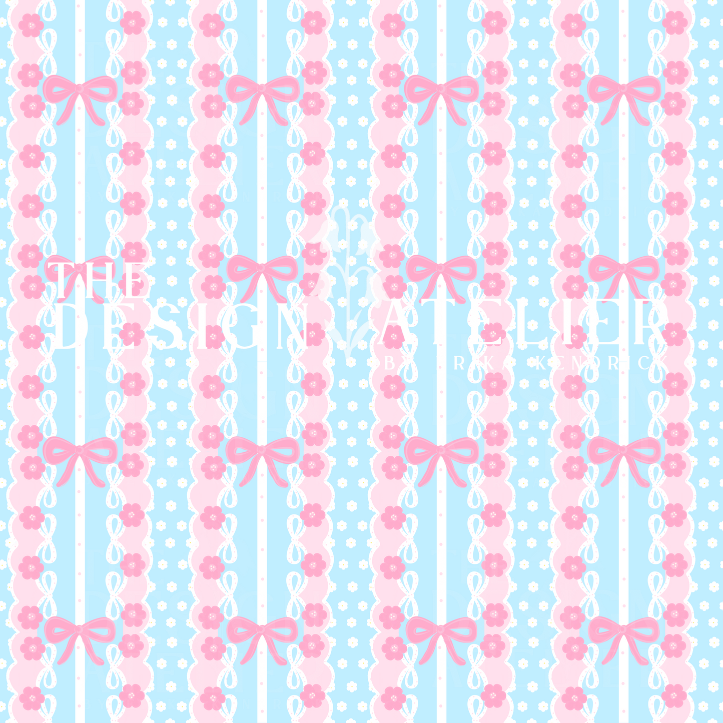 Bows Seamless Design with Textile Rights