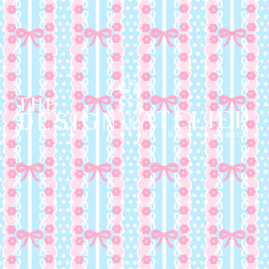 Bows Seamless Design with Textile Rights