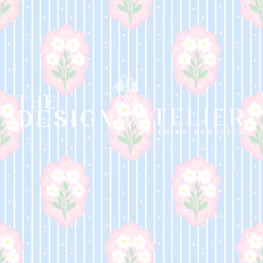 Beauty in Bloom Seamless Design with Textile Rights