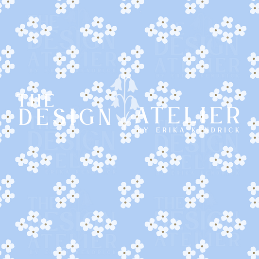 Morning View Meadow Seamless Design with Textile Rights