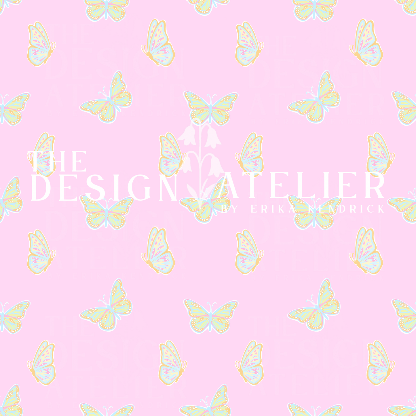 Butterfly Waltz Seamless Design with Textile Rights