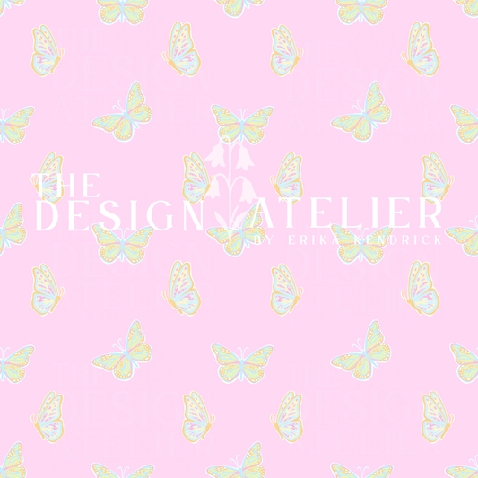 Butterfly Waltz Seamless Design with Textile Rights