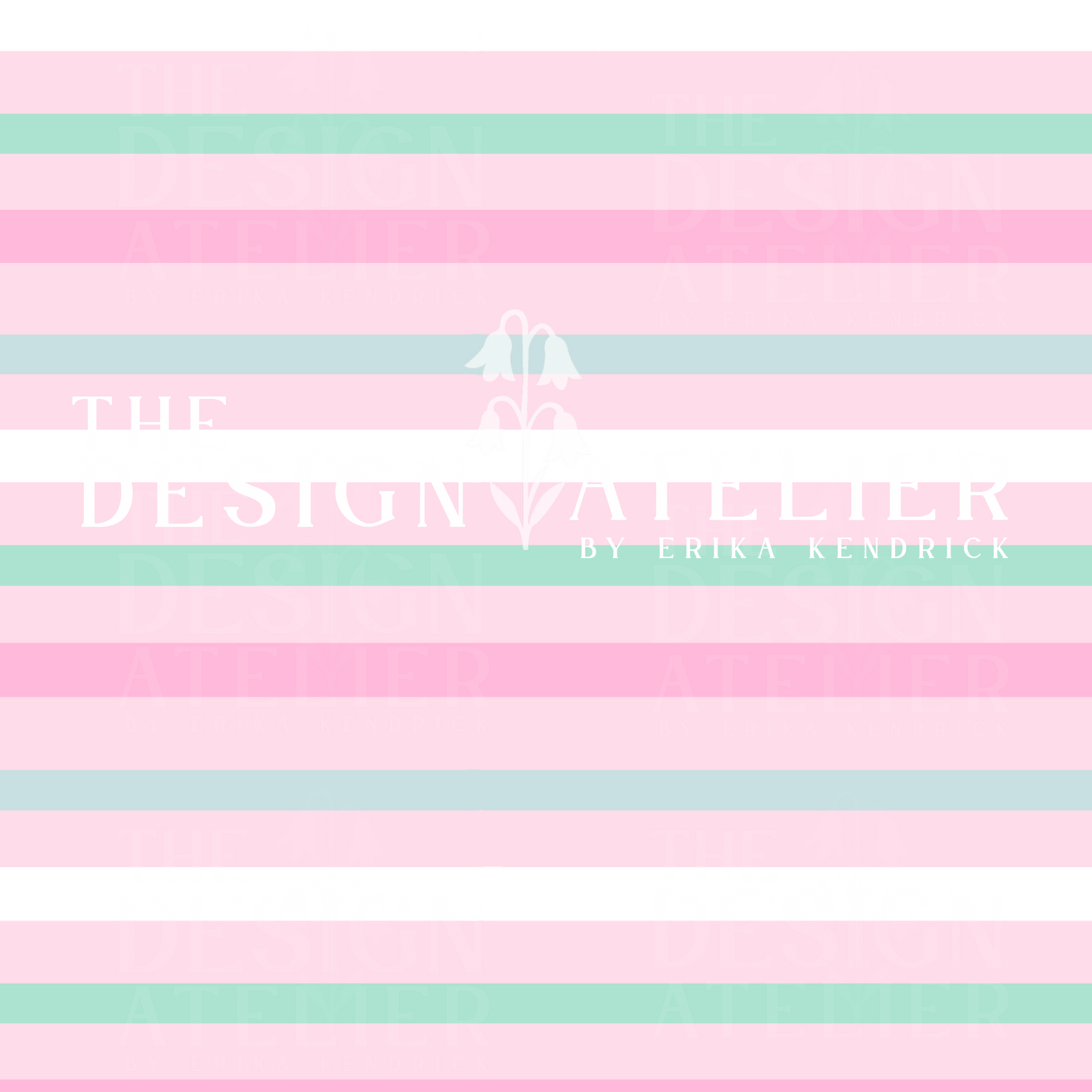 Sherbet Rose Stripe Seamless Design with Textile Rights