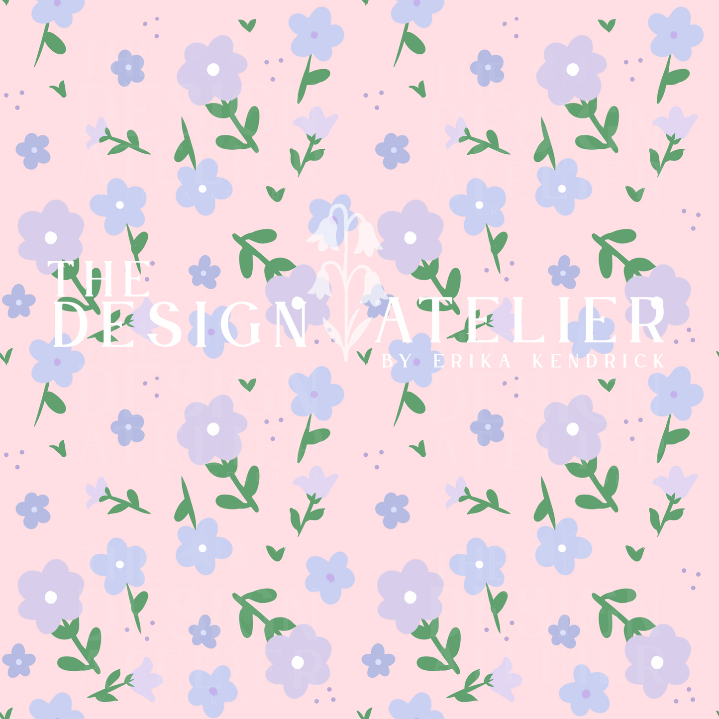 Lilac Liberty Blooms Seamless Design with Textile Rights