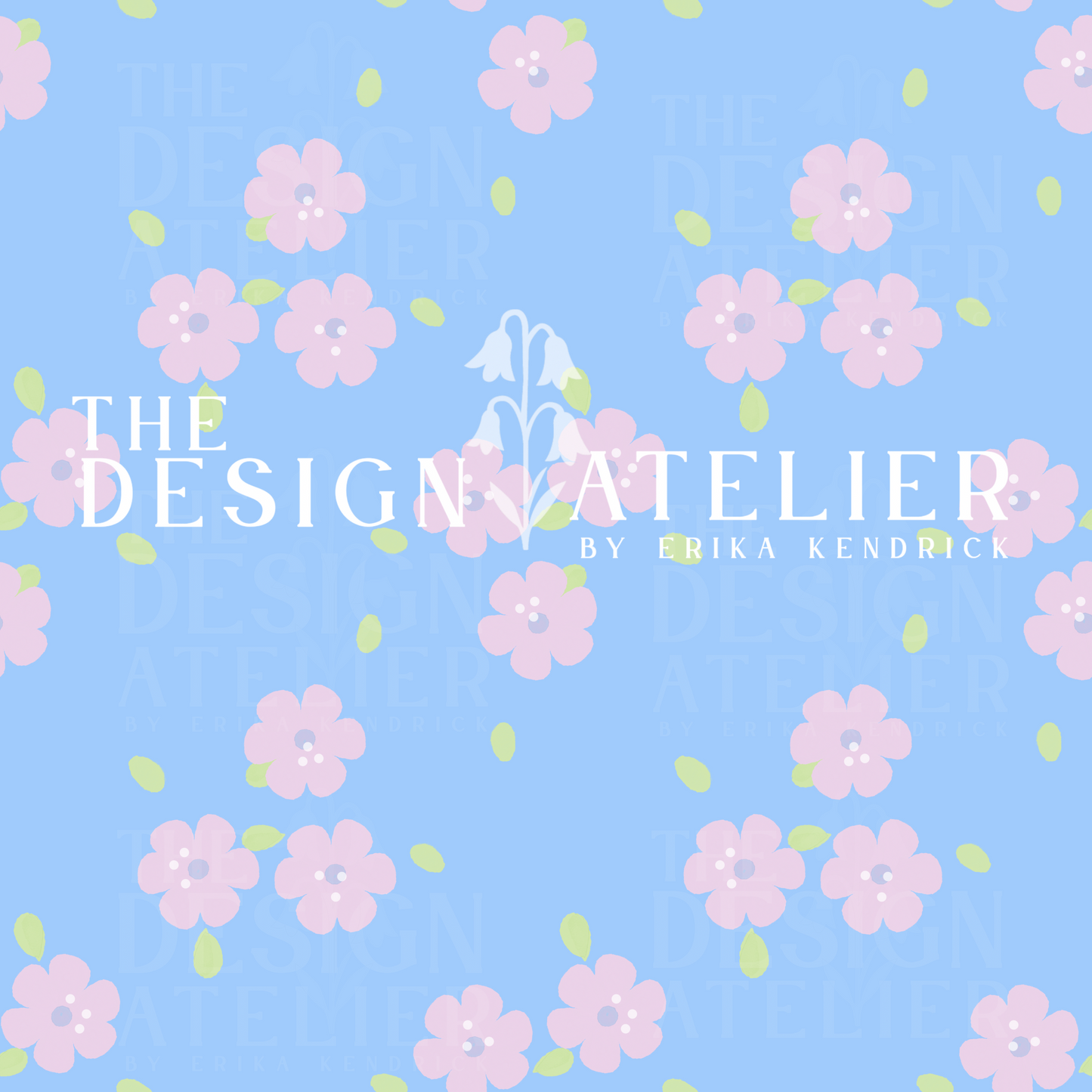Backyard Blooms Seamless Design with Textile Rights