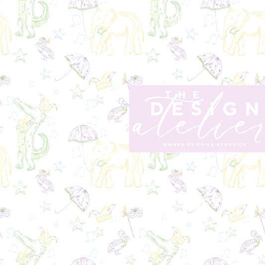 Jubilee Jungle  Seamless Pattern with Textile Rights