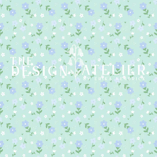 Liberty Garden Seamless Pattern with Textile Rights