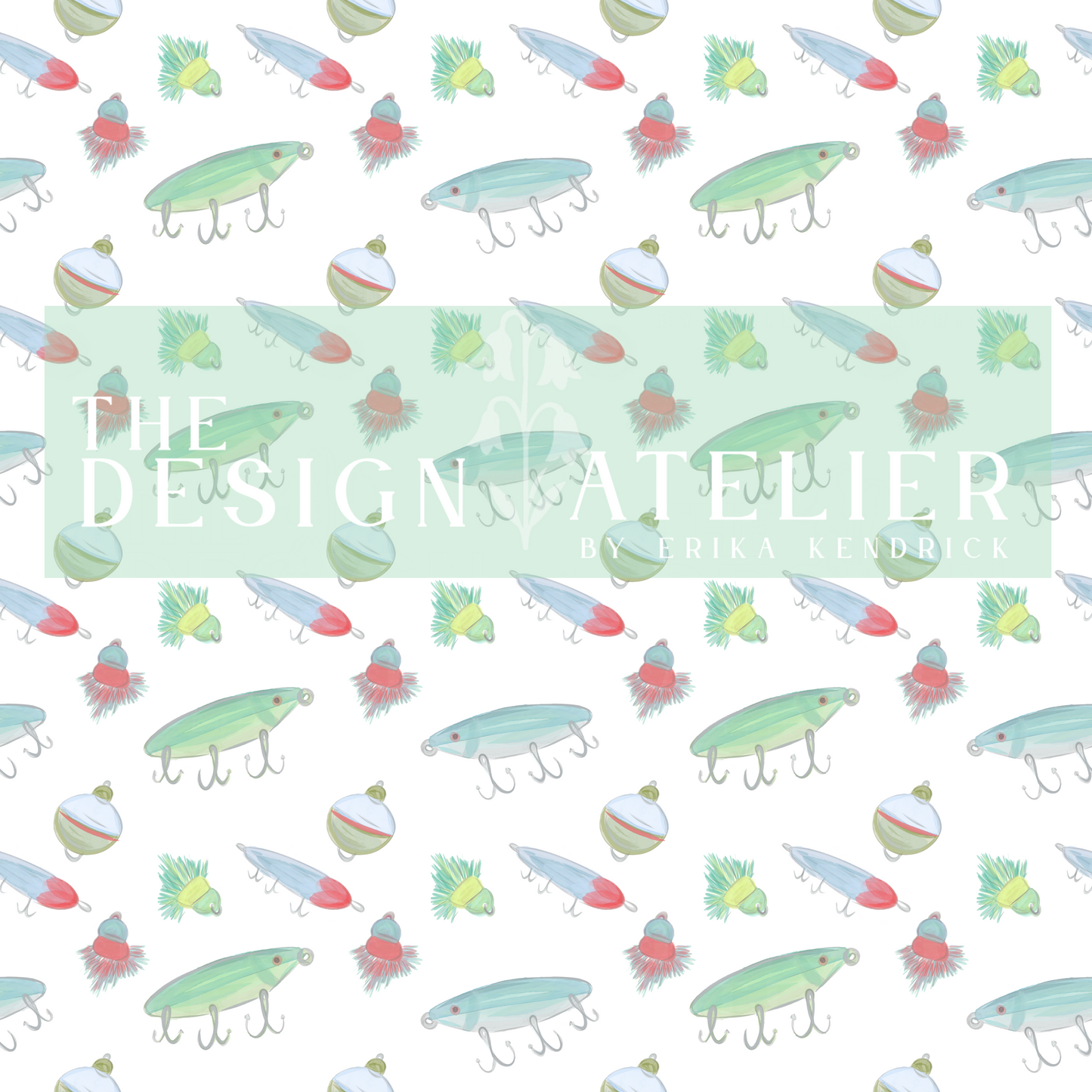 Little Angler Classic Seamless Pattern with Textile Rights