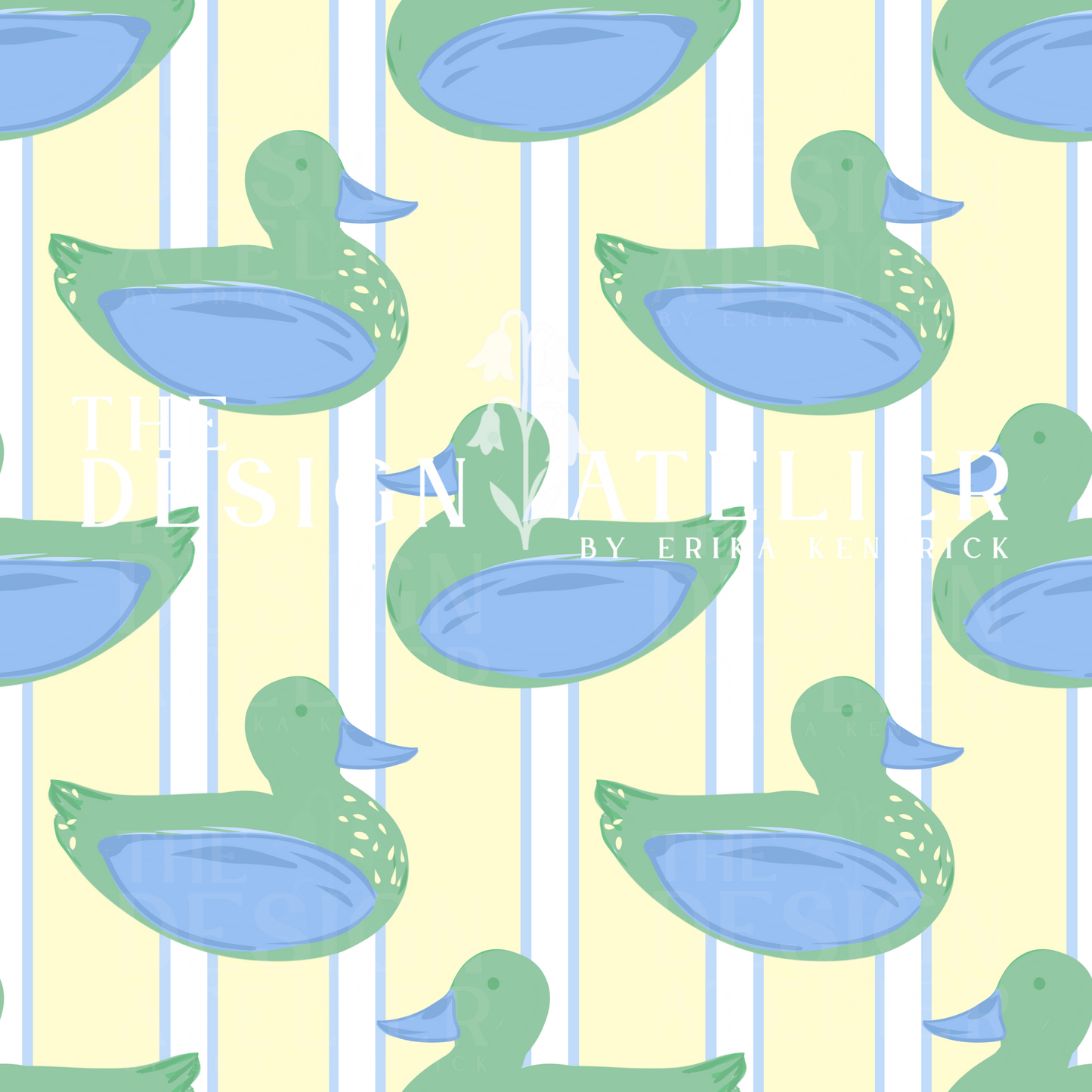 Palmetto Duck Pattern with Textile Rights