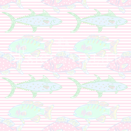 Pastel Coast Pattern with Textile Rights