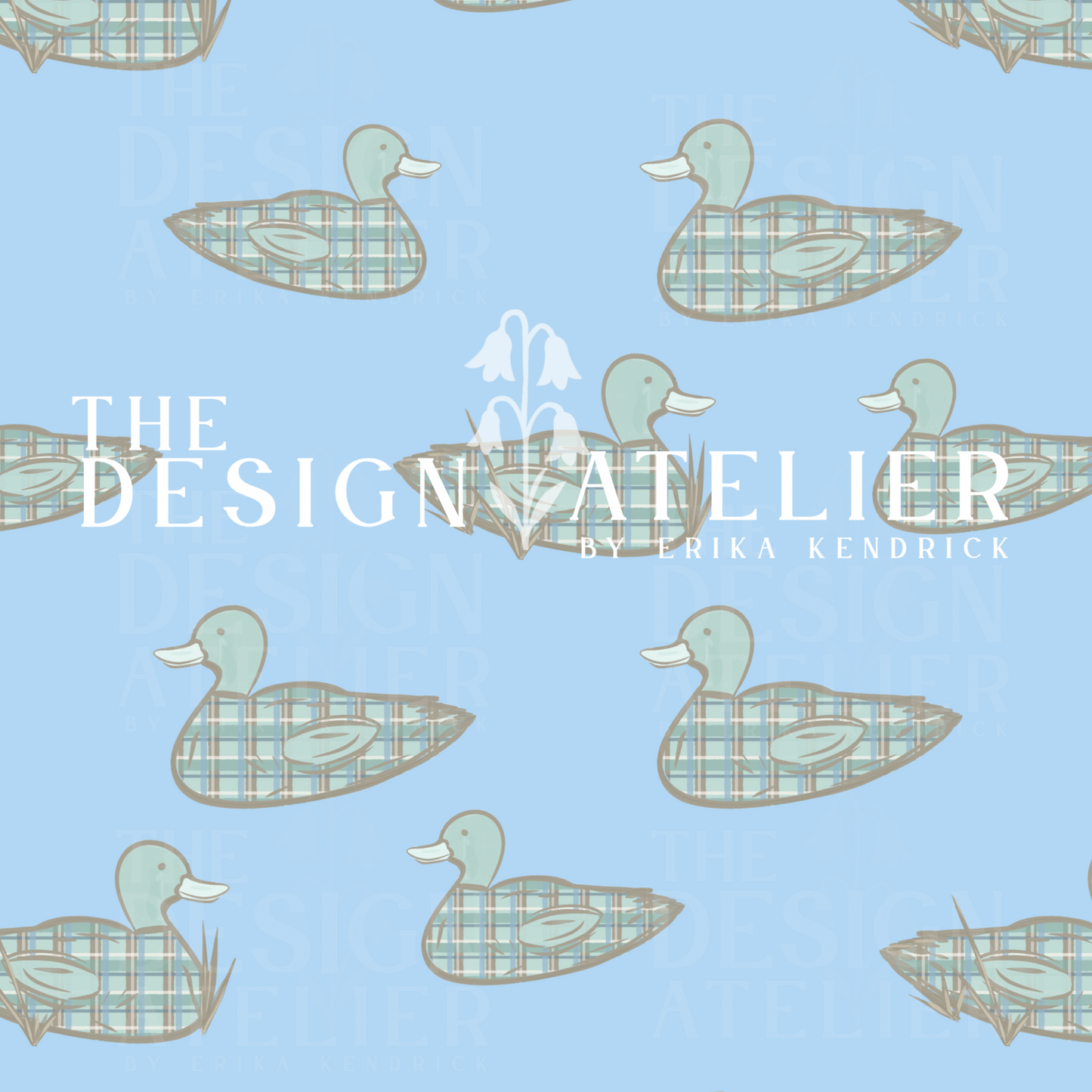 Pintail Plaid Seamless Pattern with Textile Rights