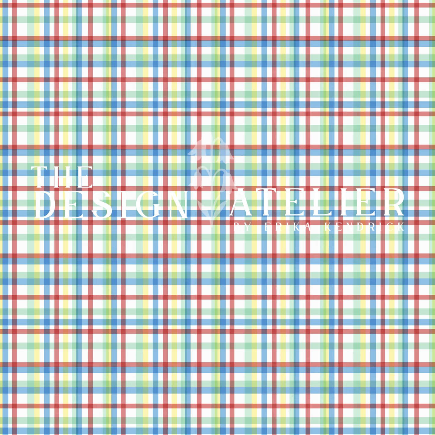 Primary Plaid Pattern Seamless Pattern with Textile Rights